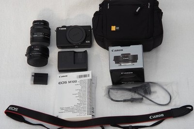  Spiegellose Digitalkamera Canon EOS M100 24.2MP  (Kit mit 15-45mm IS STM EF-M.