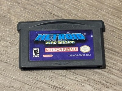 Metroid Zero Mission Not for Resale NFR Nintendo Game Boy Advance GBA Authentic