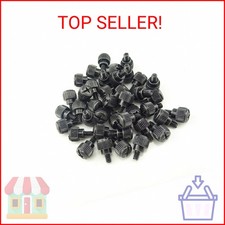 Honbay 40PCS 6 -32x5 M3.5 PC Computer Case Thumbscrews Thumb Screws Black zinc 