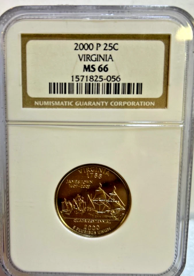 2000-P & D Washington Quarter MS66 and BU NGC, Beautiful Bright White Coins - Image 2 of 4