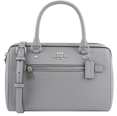 Super Excellent Condition COACH Mini Boston 2way Leather Gray Coach 7a