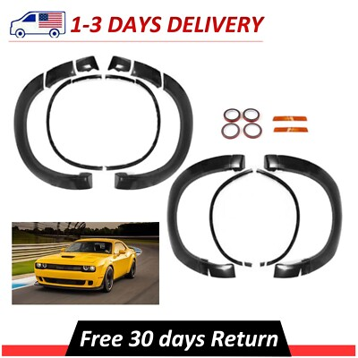 #ad Demon Style Widebody Fender Flares Kit Fit For 2015 2023 Dodge Challenger SRT $214.19