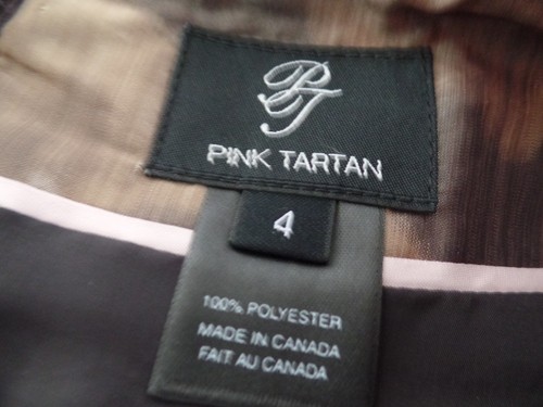 DESIGNER PINK TARTAR BEAUTIFUL BROWN MINI SKIRT SZ 4 NWT FROM NEIMAN MARCUS/SALE - Picture 4 of 5
