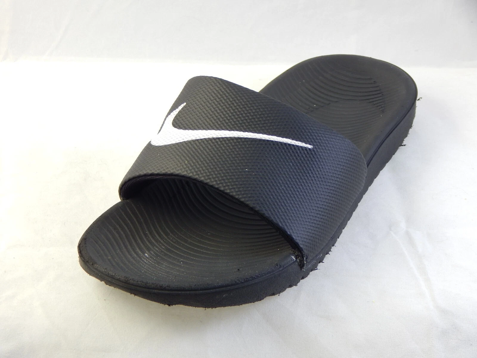 Sandali Nike Kawa Slide neri slip on unisex taglia 3Y GRATIS S&H