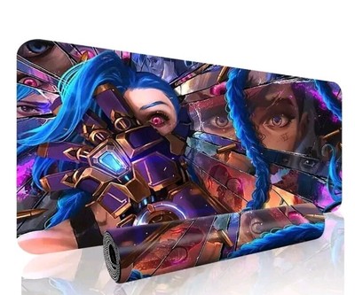 Jinx And Vi High Res Arcane 35.4 X 15.7 XL Desk And Playmat