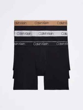 Calvin Klein Boxer Brief Underwear Microfiber Stretch Classic Fit Mens XL 3 Pack