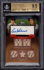 2010 Al Kaline Topps Sterling Career Chronicles 5 Relic Autos /10 BGS 9.5 Gem MT