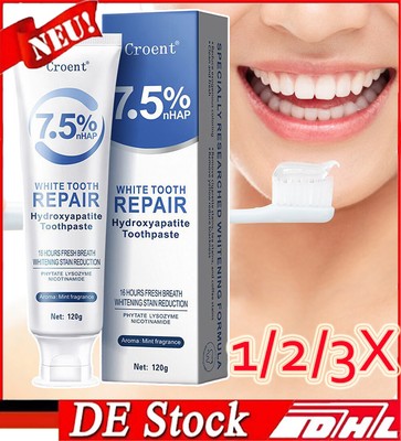 Hydroxyapatite Toothpaste for Enamel Protection,Gentle Mint, Fresh Breath 120g