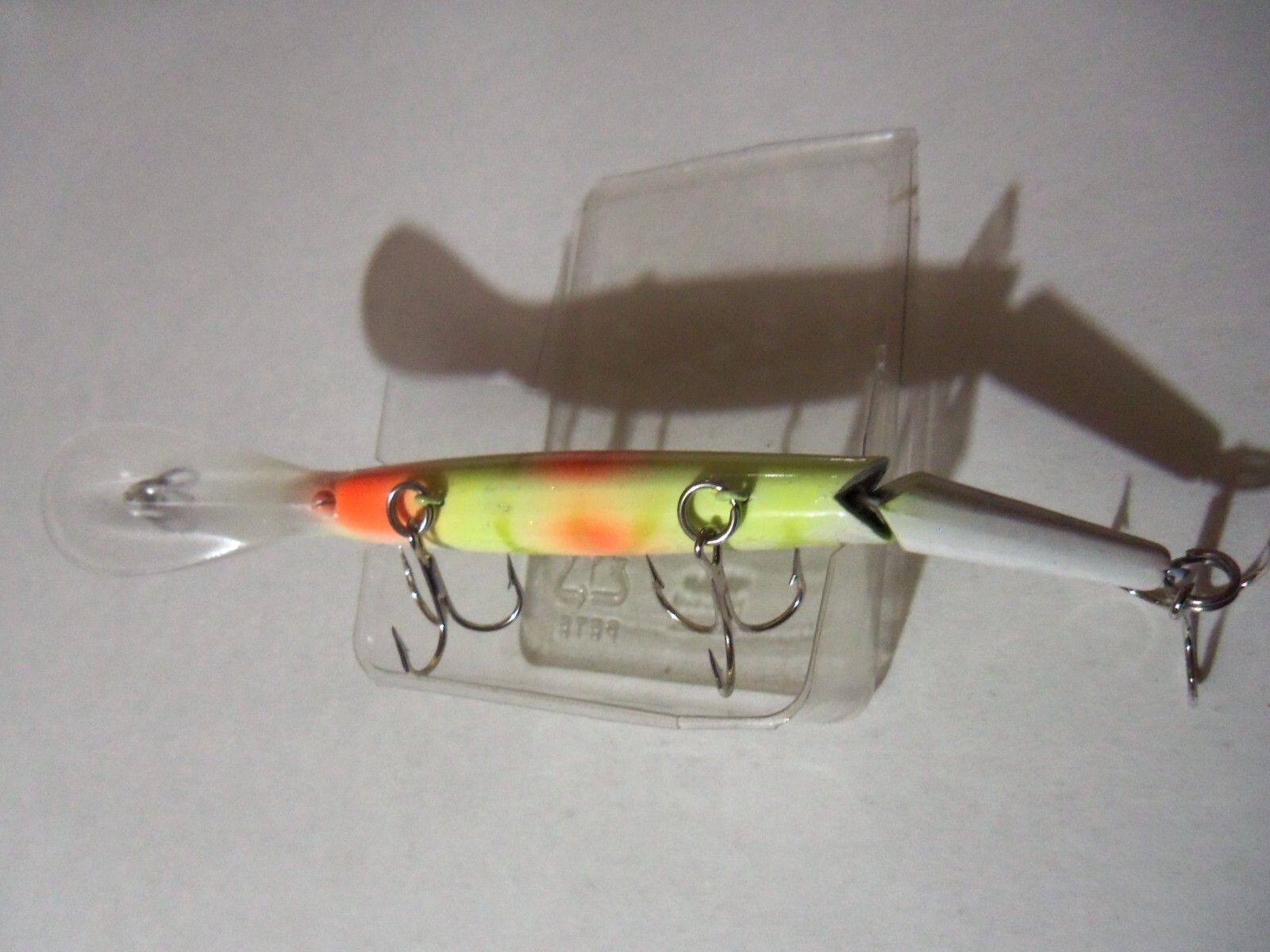 1 Rebel DJ20 Spoonbill Minnow Lure VIPER Custom Green Ice GLOW NIP