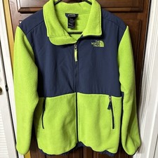 The North Face Fleece Full Zip Hoodie, Blue  Green, Boys XL