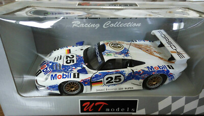 UT 1:18 PORSCHE 911 GT1 #25 CLASS WINNER LE MANS 1996 - RARE BRAND