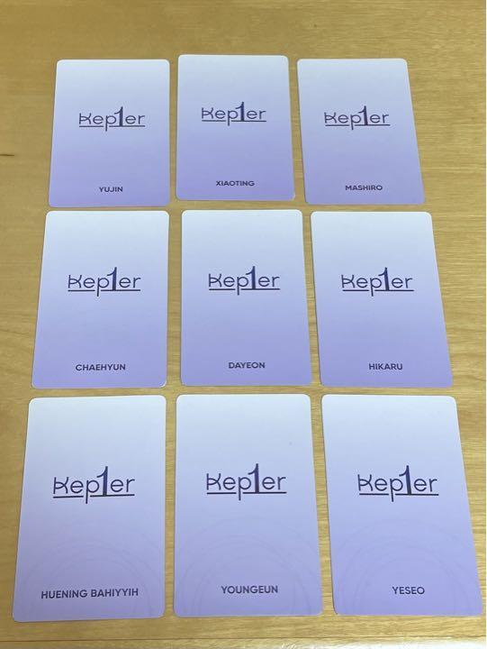 Kep1er Official Lightstick Photocard set 9pcs Bahiyyih xiaoting
