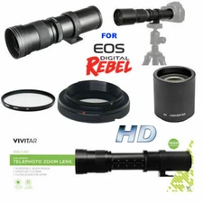 HD 32K 420MM-1600MM TELEPHOTO ZOOM LENS +FILTER FOR CANON EOS R100 R50 R10