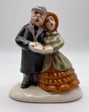 Vintage Byron Molds 1979 Singing Couple Carolers Handpainted