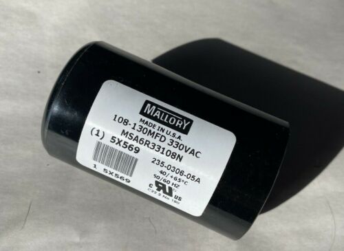  Flygt Xylem Pump 108-130 Mfd Start Capacitor 330 VAC - Picture 1 of 3