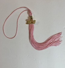 Pink Graduation Tassel With Gold Date Drop 2023 NEW