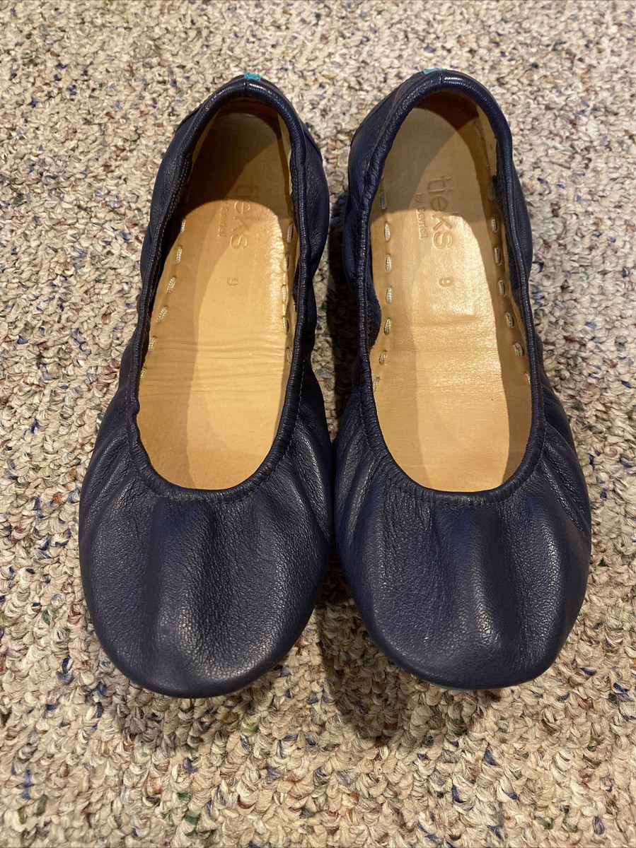 TIEKS By Gavrieli Matte Leather Women's Ballet Flats Shoes Size: