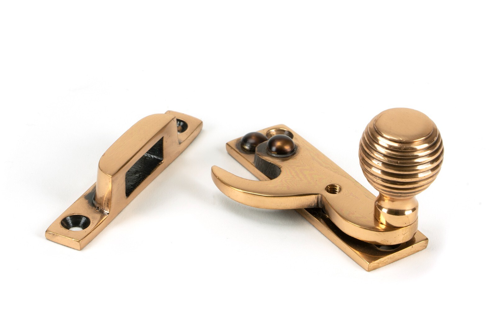 From The Anvil 46732 Polished Bronze Beehive Sash Window Hook Fastener