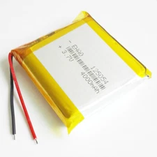 3.7V 4000mAh Lipo Li Polymer Battery Rechargeable 125054 For Power Bank DVD PAD