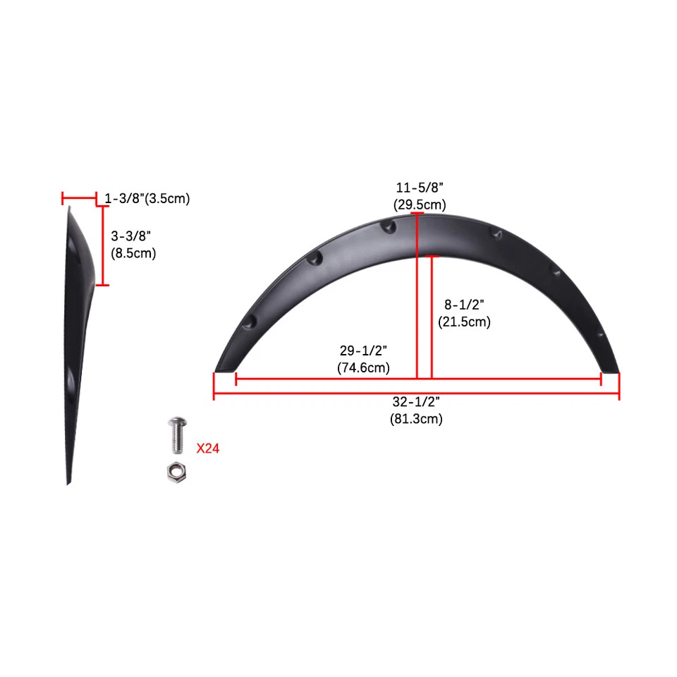 For Toyota PRIUS Alpha Car Fender Flares Extra Wide Body Kits Wheel Cover Arches Foto 2 de 4