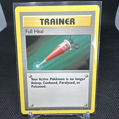 Pokémon Trainer Card Full Heal 82/102