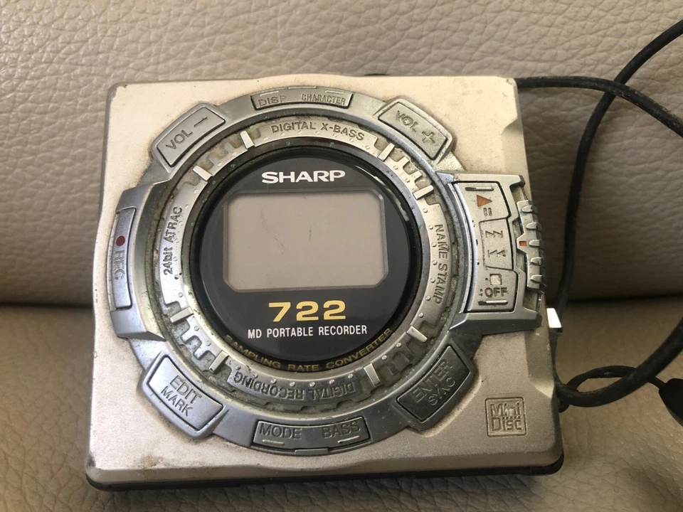 RARE Vintage Sharp MS-722H  MD Player Recorder  tested Retro OLD Untested as is - Image 2 of 4