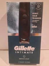 Gillette Intimate Pubic Hair Trimmer W/ SkinFirst Technology 1 Trimmer & 3 Combs