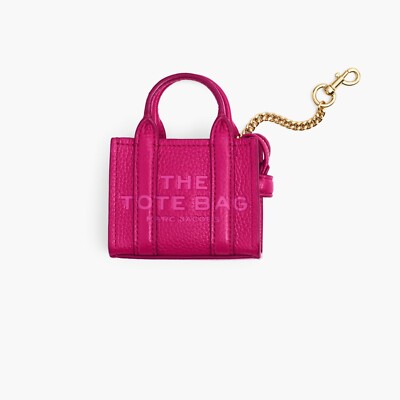 美品MARC JACOBS チャーム THE LEATHER NANO TOTE Marc Jacobs The Leather Nano Women's Tote Charm Bag | Choose Color