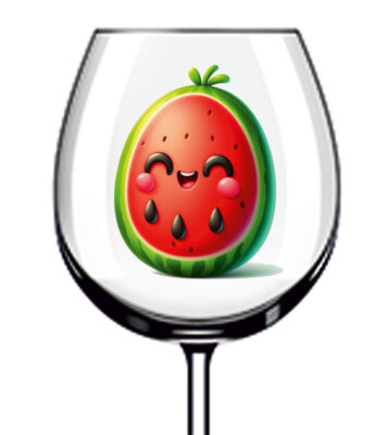12x Aquarell Wassermelone Shop Weinglas Flasche Becher Van Vinyl Aufkleber Aufkleber