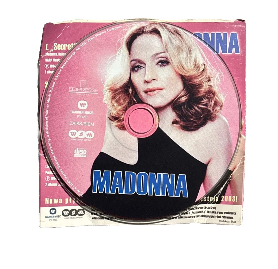 MADONNA Mitosne Przeboje 2003 Warner Music POLAND DJ Sampler CD Foto 3 de 4