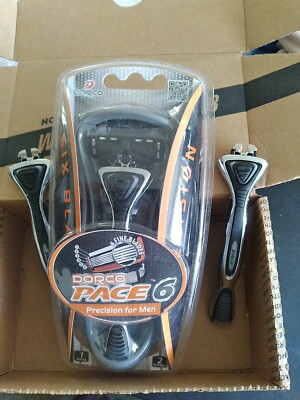 Dorco Pace 6- Six Blade Razor Blade System - Value Pack (3 Handles only)