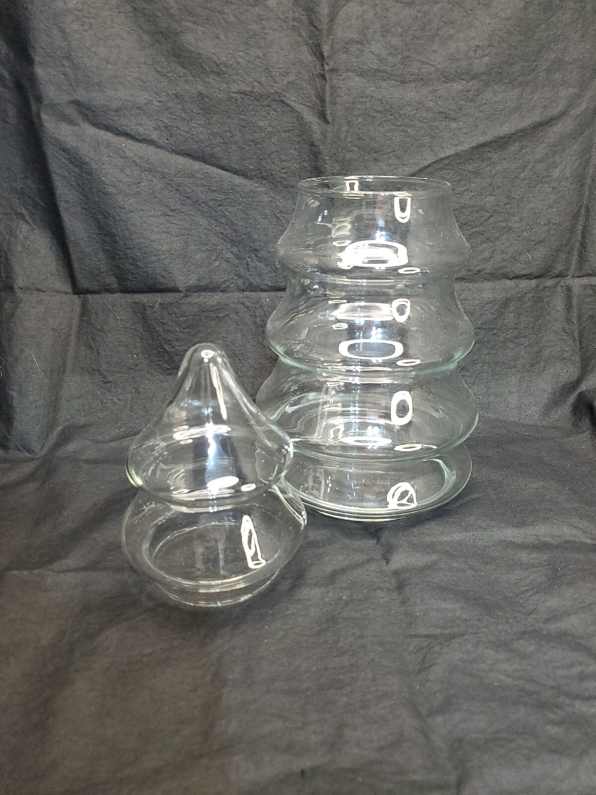 Vintage Glass Christmas Tree Apothecary Candy Jar 6 Tier 11" Libbey eBay