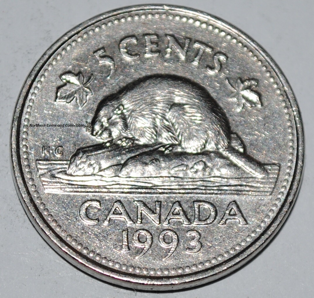Canada 1993 5 Cents Elizabeth II Canadian Nickel Five Cent | eBay