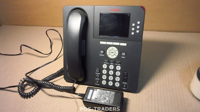 Avaya 700419195 9640G Charcoal Gray IP VoIP Deskphone Color INCL HANDSET + PSU