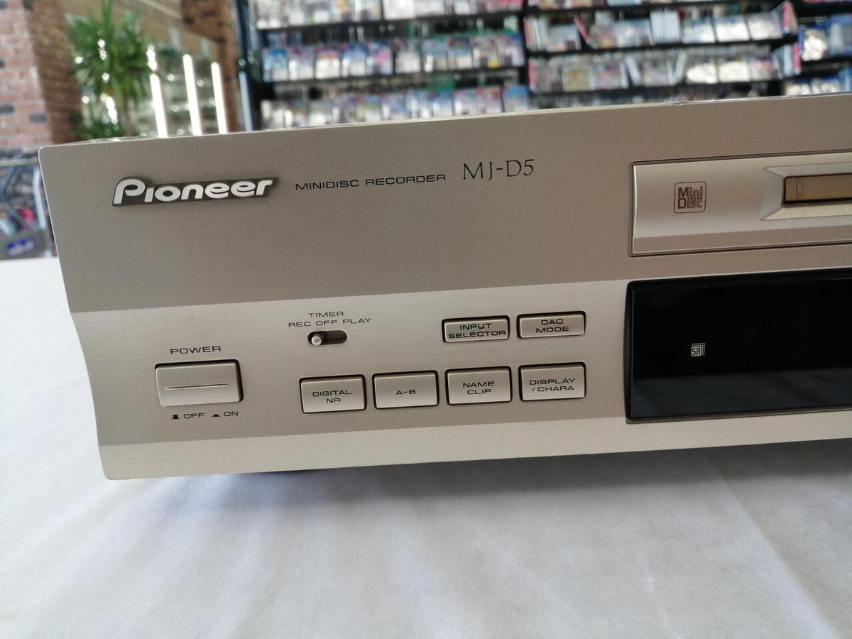 JUNK Pioneer MJ-D5 MiniDisc Recorder Stereo MD Deck Player Gold  