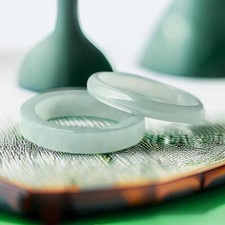 Blue Real Jade Rings Burmese Jadeite Natural Jewelry Gifts Amulets Women Men