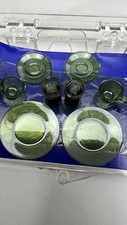 Dollhouse Miniature Green Plastic Cup Saucer  Plate Set NOS USA   