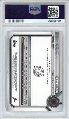 Graded 2022 Topps Bowman NPB Roki Sasaki #133 Rookie RC Baseball