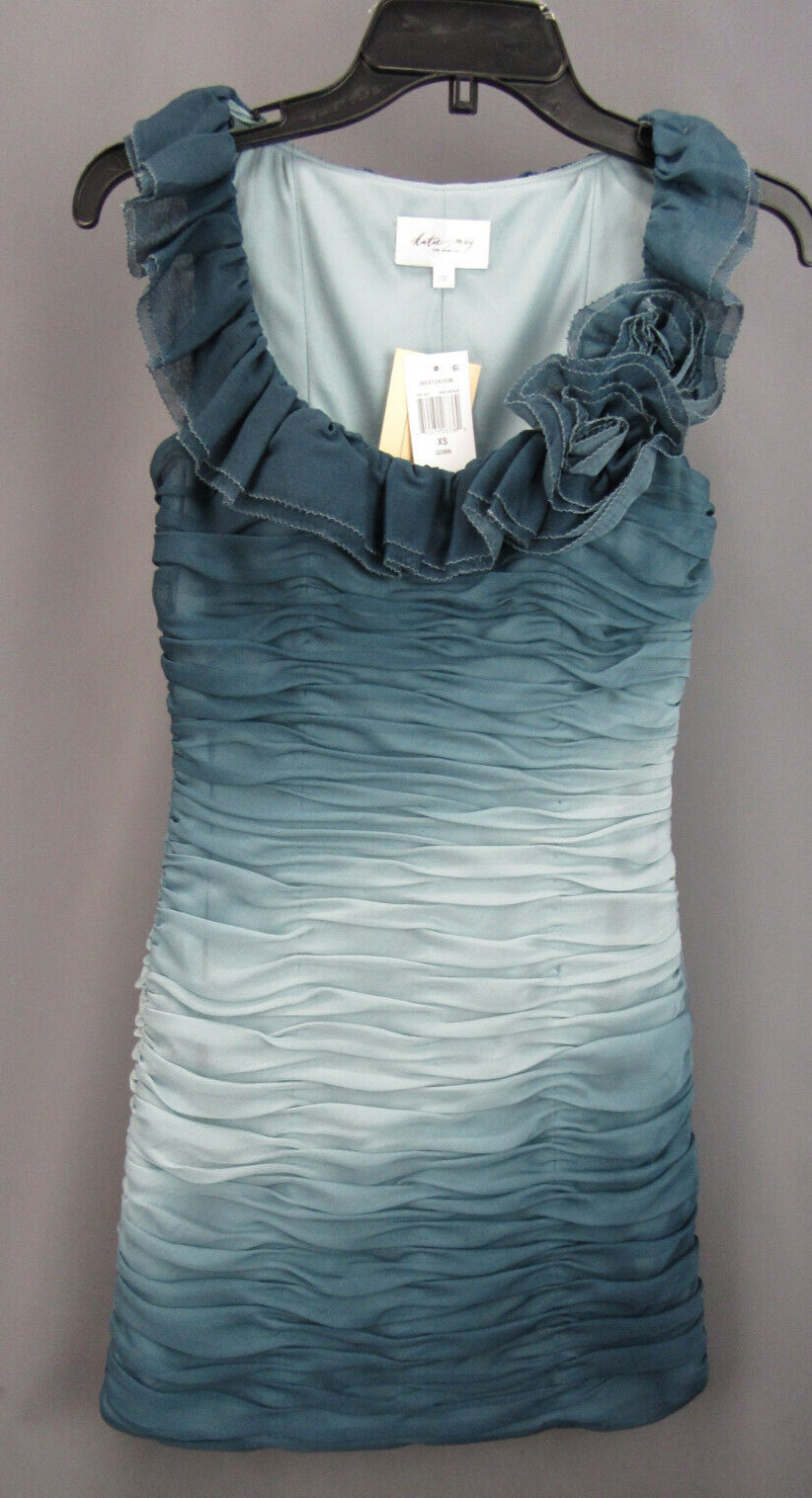 Платье-футляр в стиле омбре, размер XS # 8B, НОВИНКА 1691