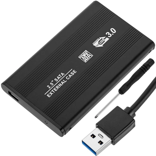 USB 3.0 SATA Externe 2.5" SSD HDD Support Boîtier Disque Dur Portable noir New