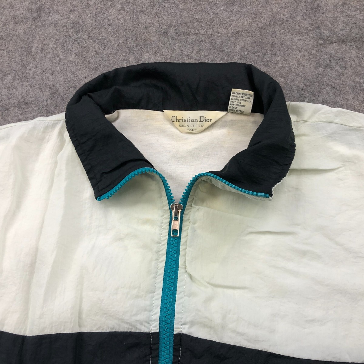 Christian Dior MONSIEUR 中綿入 flight JKT Vintager Christian Dior Monsieur Color Block Zip Up Track