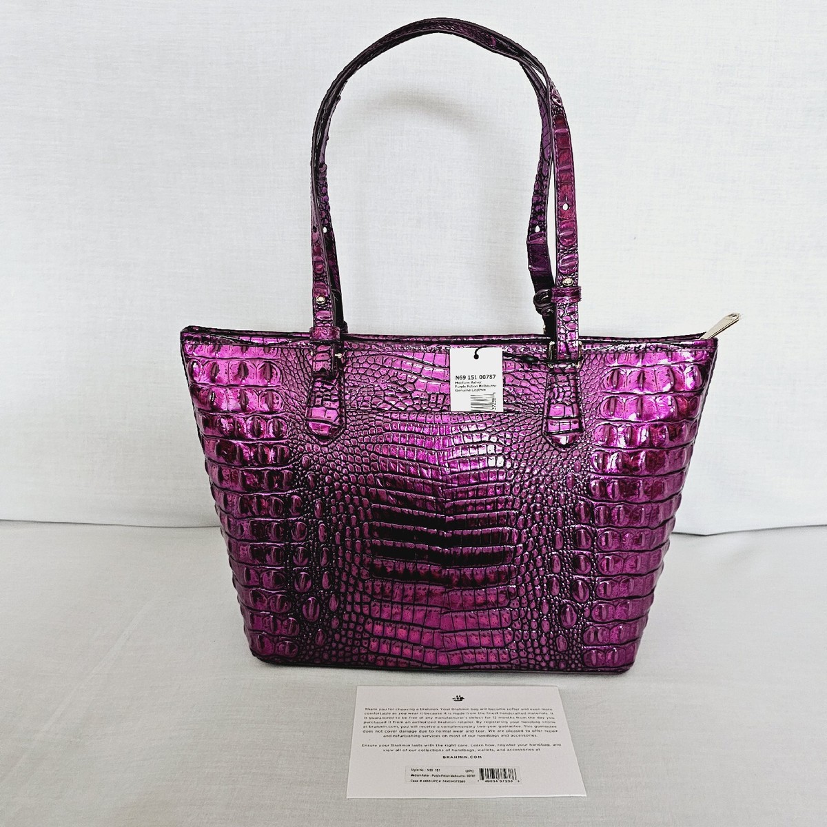BRAHMIN PURPLE POTION MELBOURNE MEDIUM ASHER | eBay