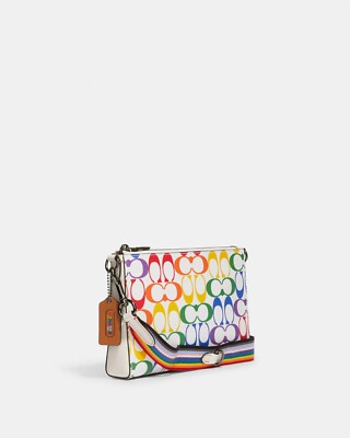 NWT Coach CJ673 Holden Crossbody In Rainbow Signature