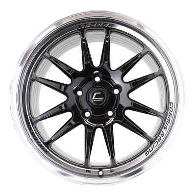 Cosmis Racing XT-206R-FF Black w/ Machined Lip Wheel 18x10 +33 5x120 (74.1 CB)