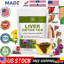 42 Bags Liver Cleanse  Detox Support Liver Detox Tea Herbal Kidney and Pancrea