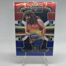Dude Love 2024 Panini WWE Select Red White Blue Silver Prizm Holo #65
