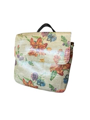 PATRICIA NASH Crossbody Coated Canvas Parisian Floral Double Gusset Top Handle