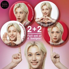 Stray Kids Felix Gongcha Korea Exclusive Official Can Badge Pin Button Full Set