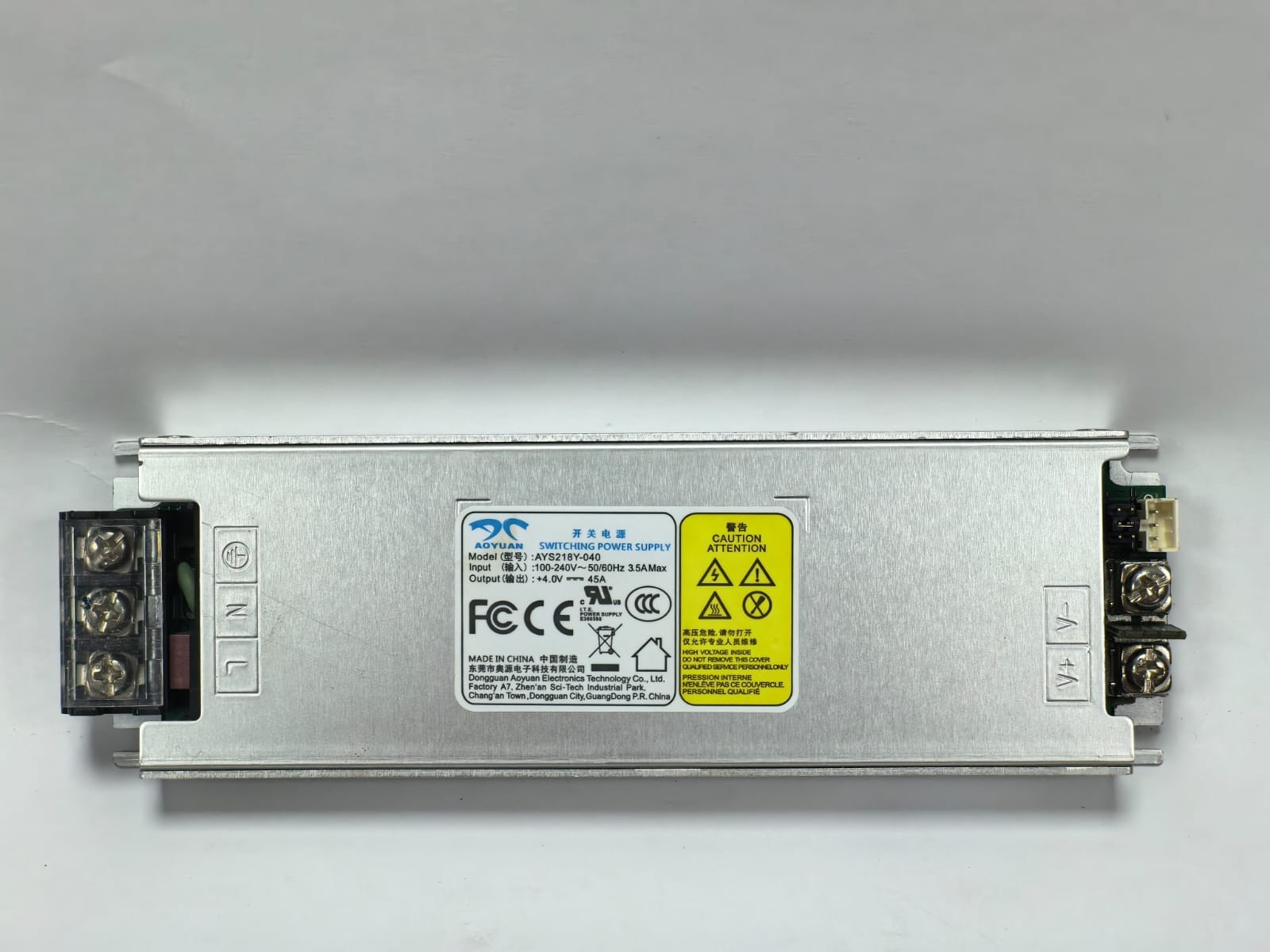 AOYUAN AYS218Y-040 AOYUAN AYS218Y-040 SWITCHING POWER SUPPLY 100-240V PCS 1