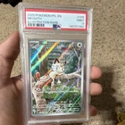 Pokémon Meowth Phantasmal Flames 106/094 Illustration Rare Holo PSA 9